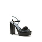 Valentino Garavani Black Goatskin Platform Sandals