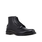 Prada Black Calfskin Lace-Up Boots