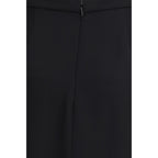 Valentino Black Silk Long Skirt