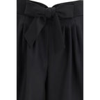 Valentino Black Wool Bermuda Shorts