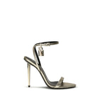Tom Ford Gold Goatskin Stiletto Heel Sandals