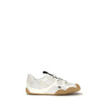 Valentino Garavani White Calf Leather Bos Taurus Athletic Sneakers
