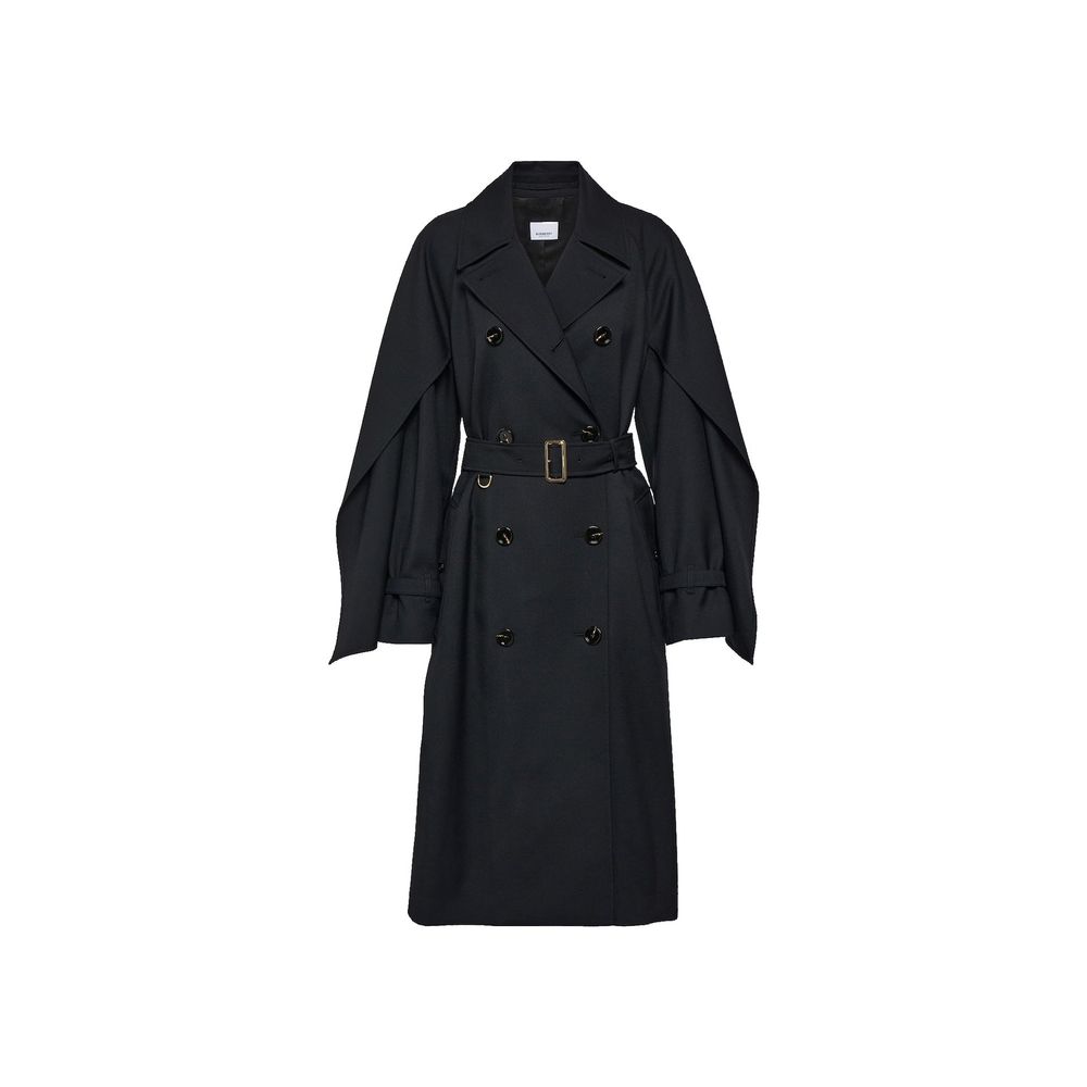 Burberry Black Polyester Coat