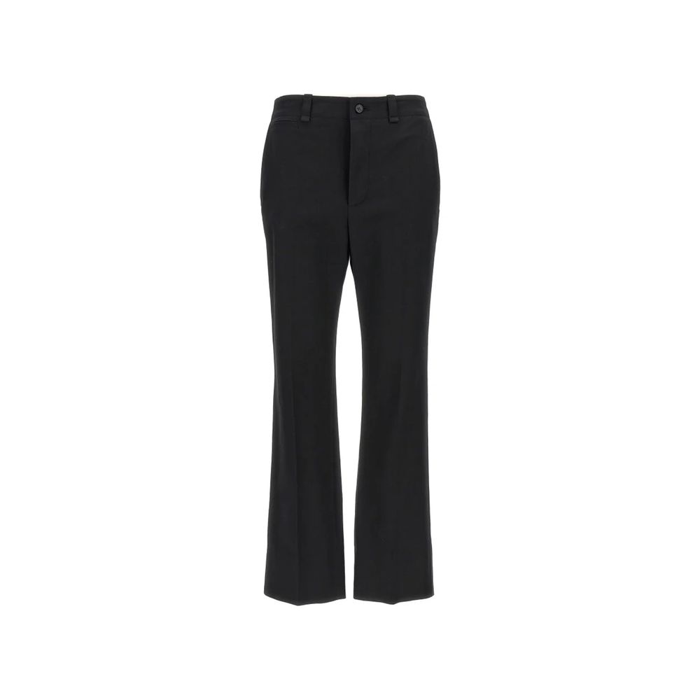 Saint Laurent Black Cotton Casual Pants