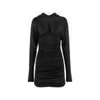 Saint Laurent Black Viscose Casual Dress