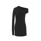 Saint Laurent Black Viscose Casual Dress
