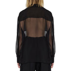 Saint Laurent Black Silk Dress Shirt