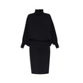 Saint Laurent Black Wool Casual Dress