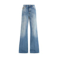 Gucci Blue Cotton Flared Jeans