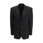 Balenciaga Black Wool Jackets And Coat