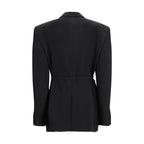 Balenciaga Black Wool Jackets And Coat