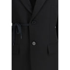 Balenciaga Black Wool Jackets And Coat