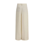 Brunello Cucinelli Beige Viscose Casual Pants