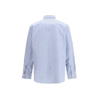 Gucci Blue Cotton Pattern Shirt