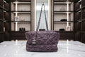 Chanel Paris-Byzance Chain Shoulder Bag Purple Nylon