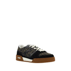 Fendi Brown Calf Leather Bos Taurus Sneakers