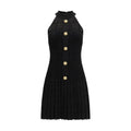 Balmain Black Viscose Cocktail Dress