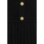 Balmain Black Viscose Cocktail Dress