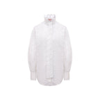 Valentino White Cotton Blouse