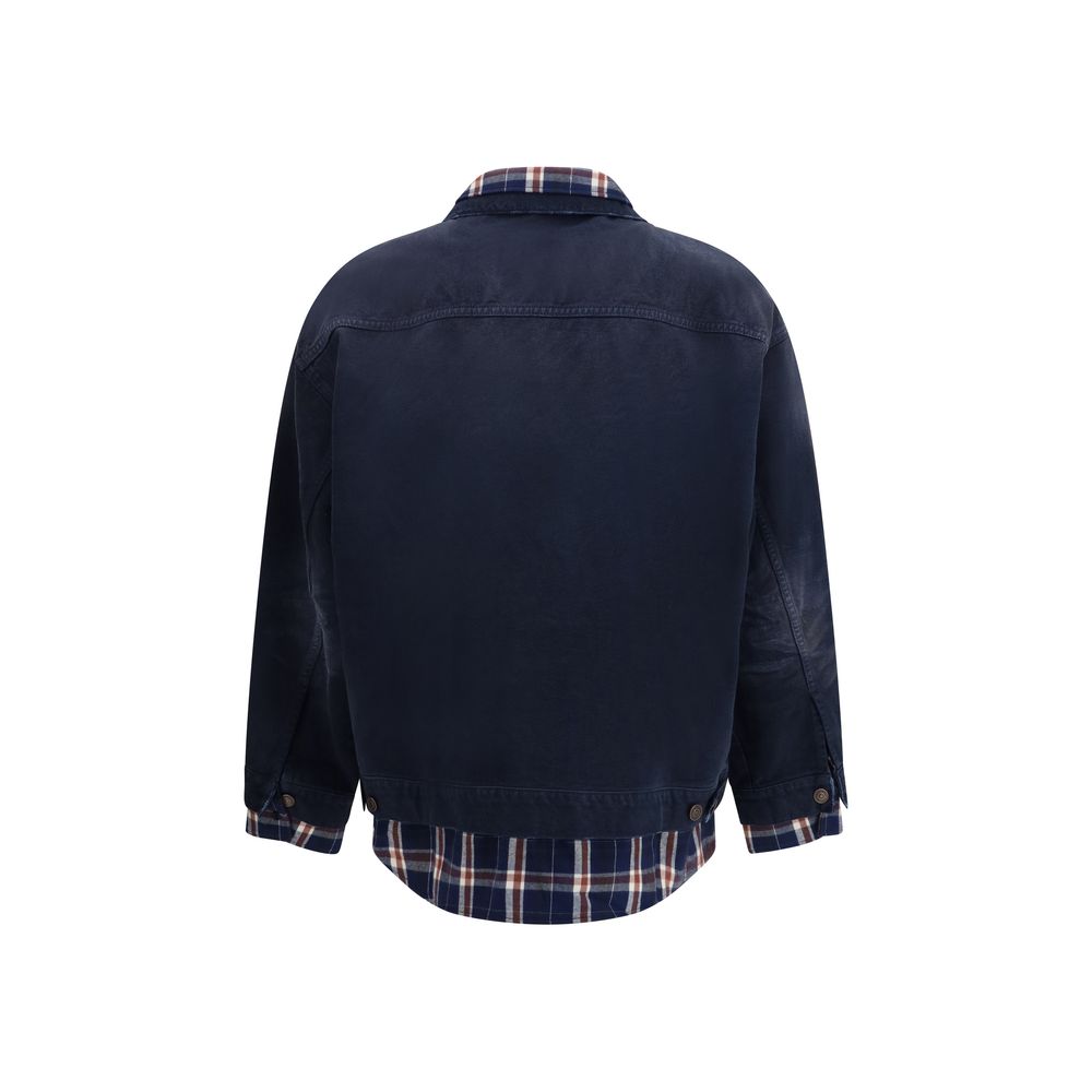 Balenciaga Blue Cotton Denim Jacket