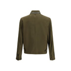 Tom Ford Bicolor Fleece Wool Biker Jacket