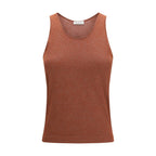 Brunello Cucinelli Brown Cashmere Tank Tops
