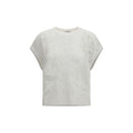 Brunello Cucinelli White Linen T-Shirt