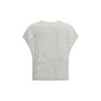 Brunello Cucinelli White Linen T-Shirt