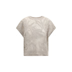 Brunello Cucinelli Beige Linen T-Shirt