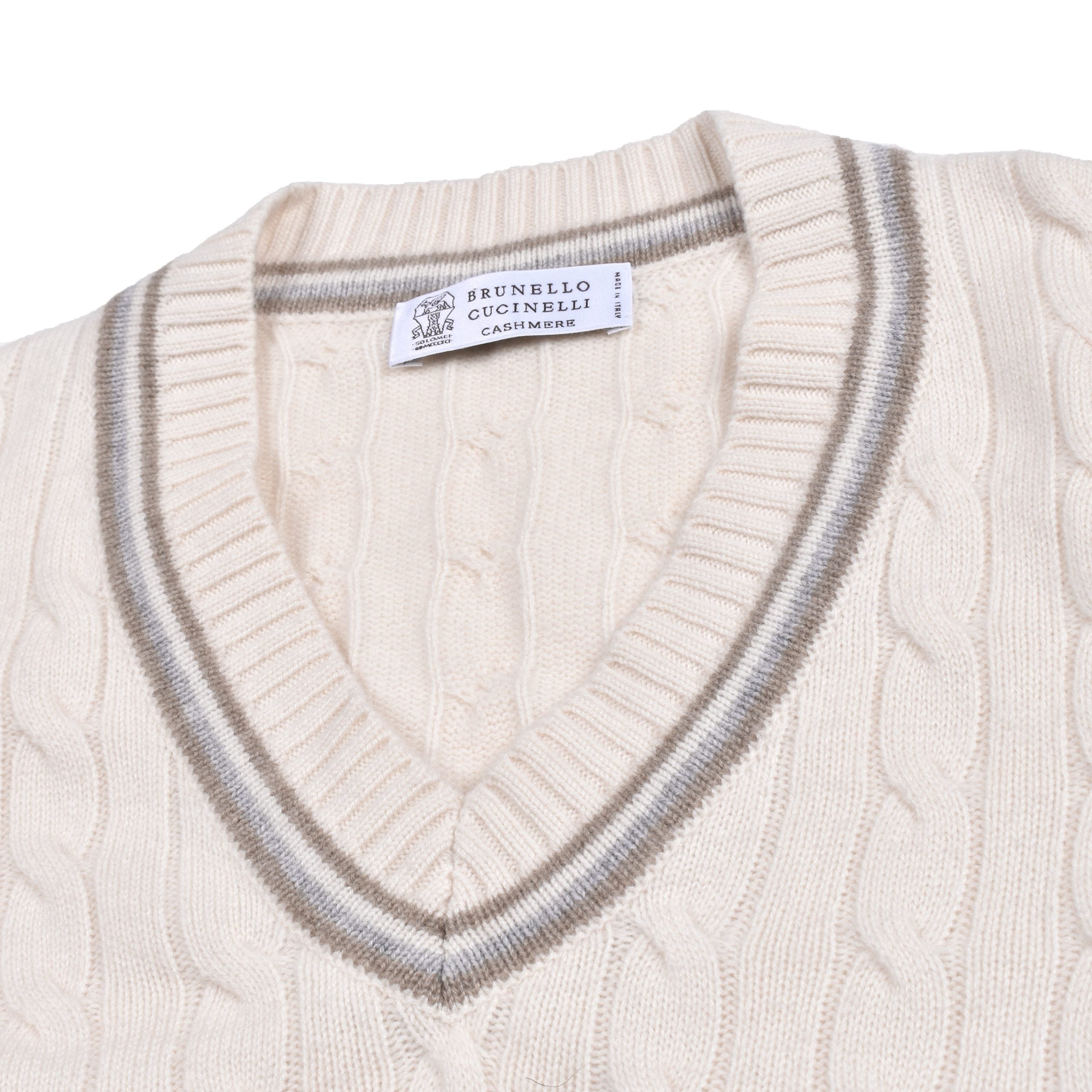 Brunello Cucinelli Beige Cashmere Sweater