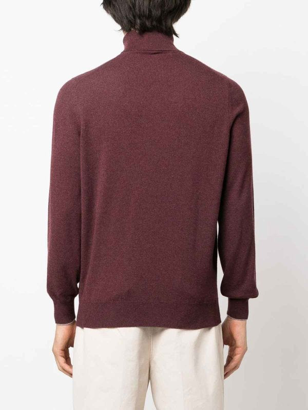 Brunello Cucinelli Bordeaux Cashmere Sweater
