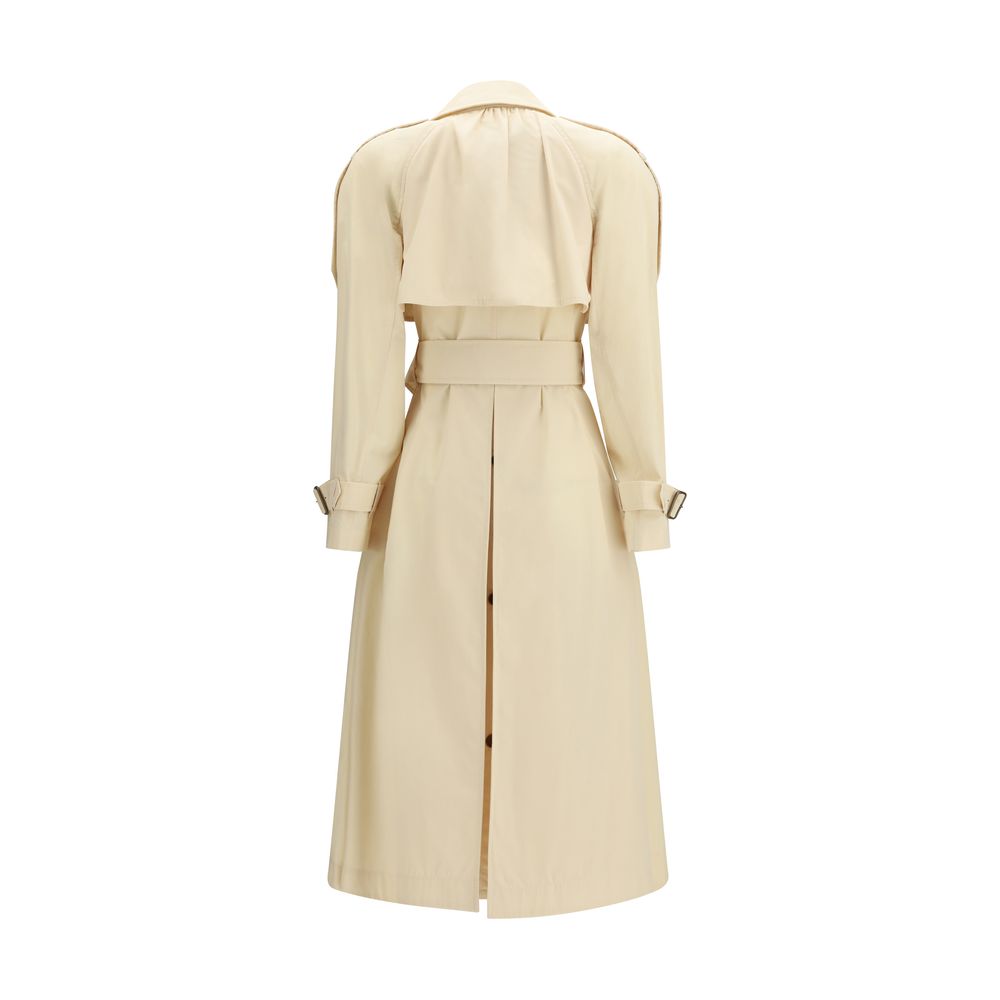 Burberry Beige Polyester Trench Coat