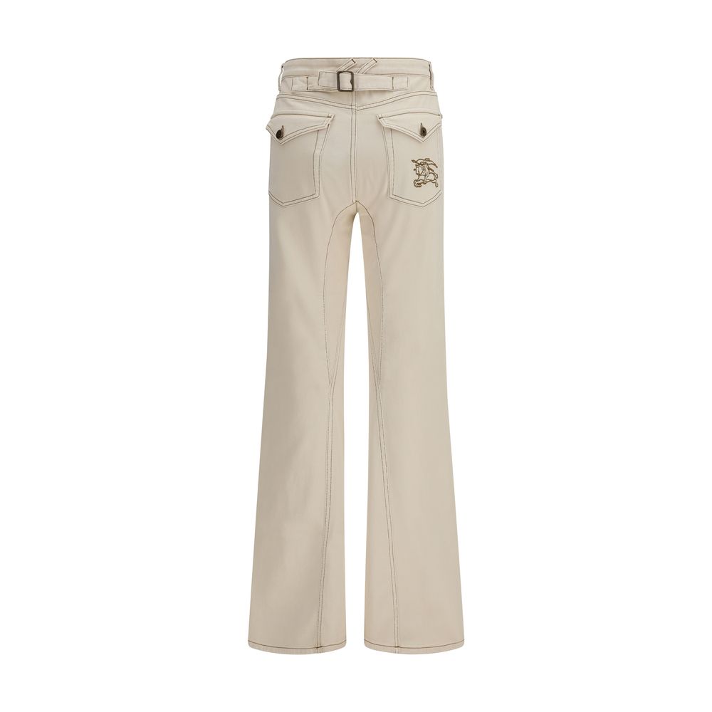 Burberry Beige Cotton Bootcut Jeans