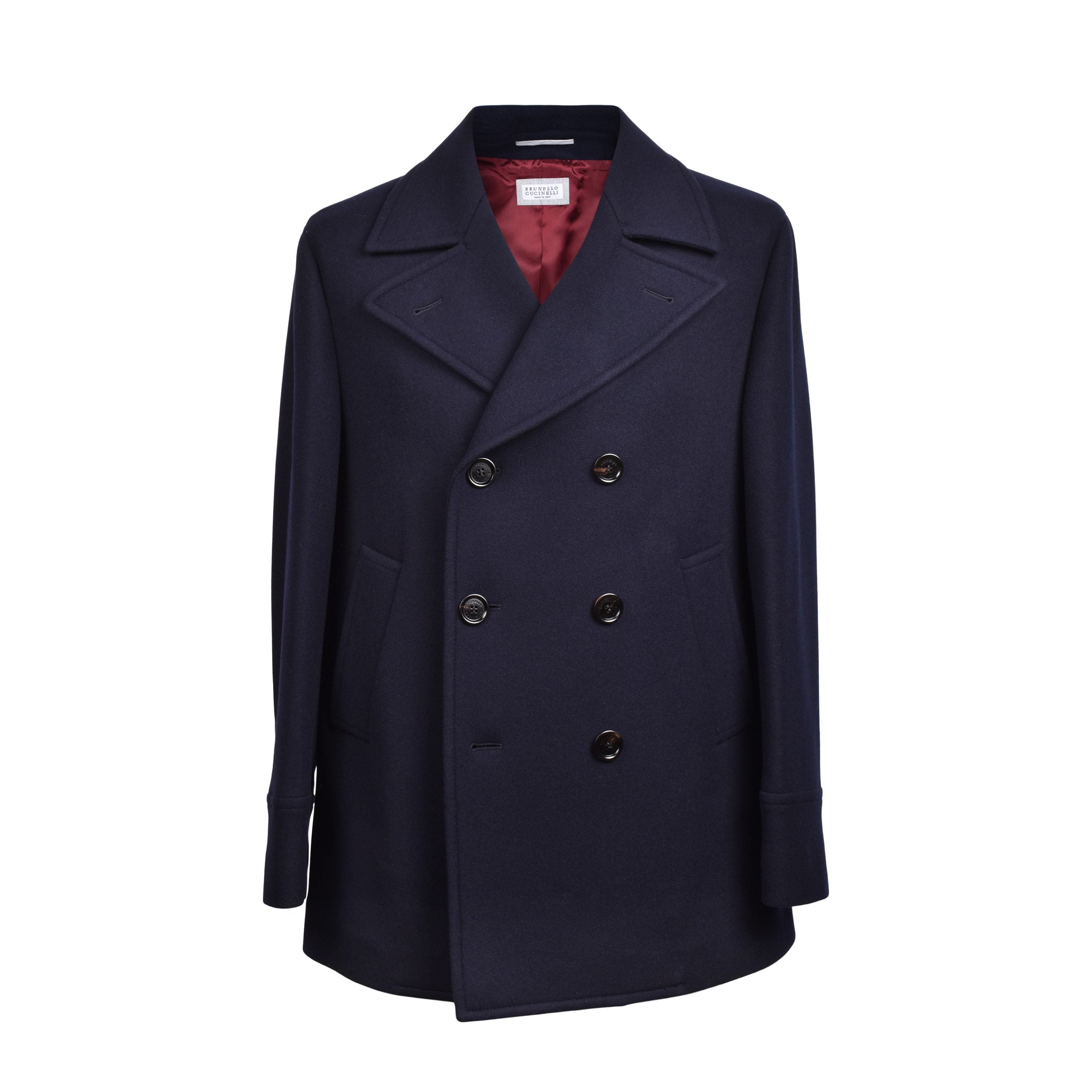 Brunello Cucinelli Blue Wool Coat