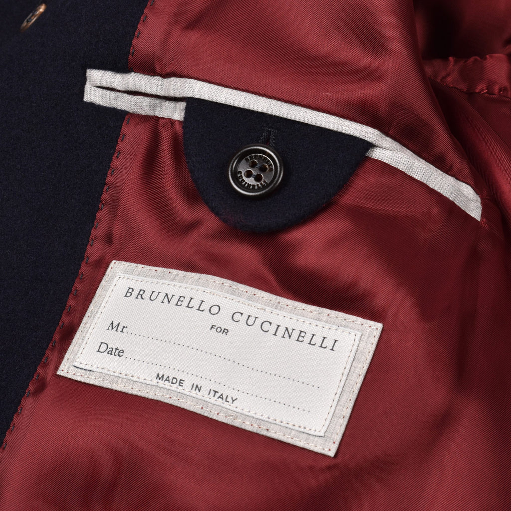 Brunello Cucinelli Blue Wool Coat