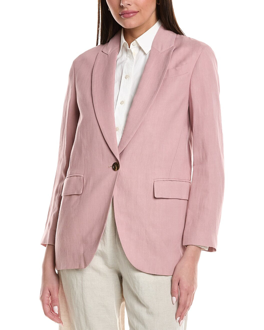 Brunello Cucinelli Pink Viscose Blazer