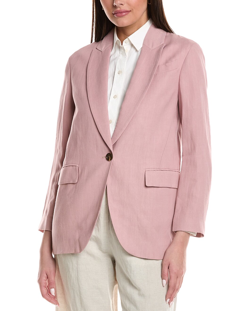 Brunello Cucinelli Pink Viscose Blazer