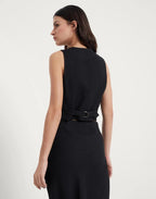 Brunello Cucinelli Black Viscose Sleveless Jacket