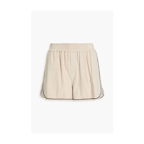 Brunello Cucinelli White Leather Shorts