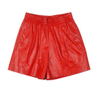 Brunello Cucinelli Beige Leather Bermuda Shorts