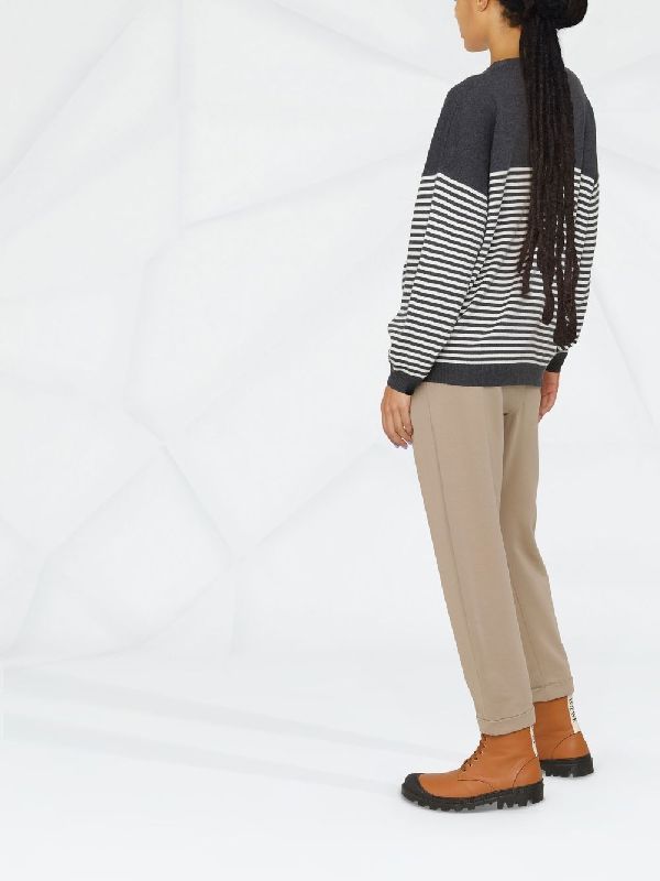 Brunello Cucinelli Beige Cotton Athletic Pants