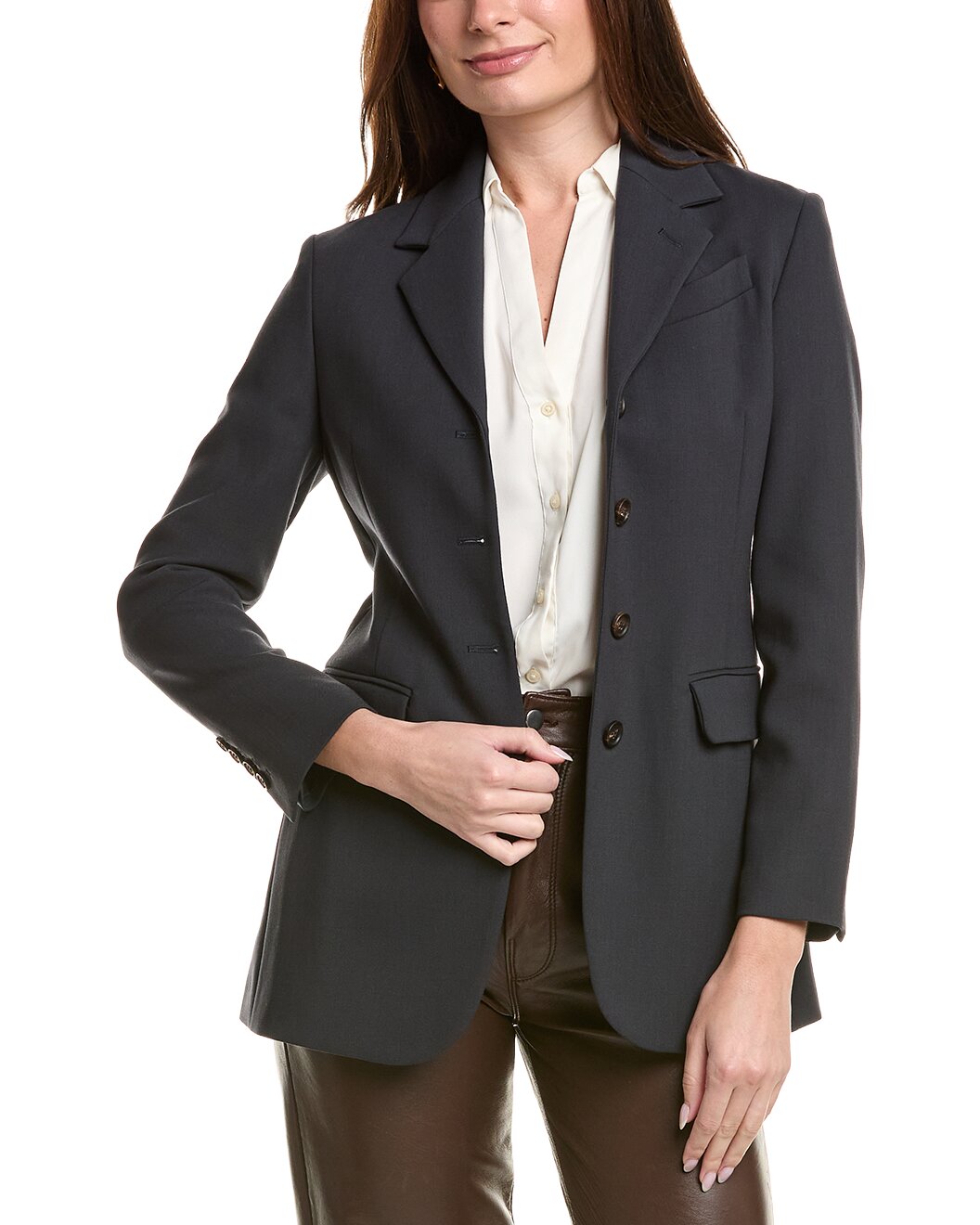Brunello Cucinelli Blue Wool Blazer