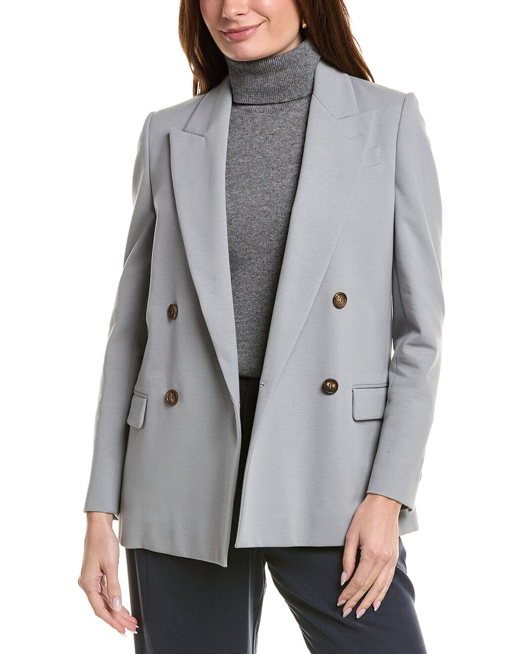 Brunello Cucinelli Gray Cotton Coat