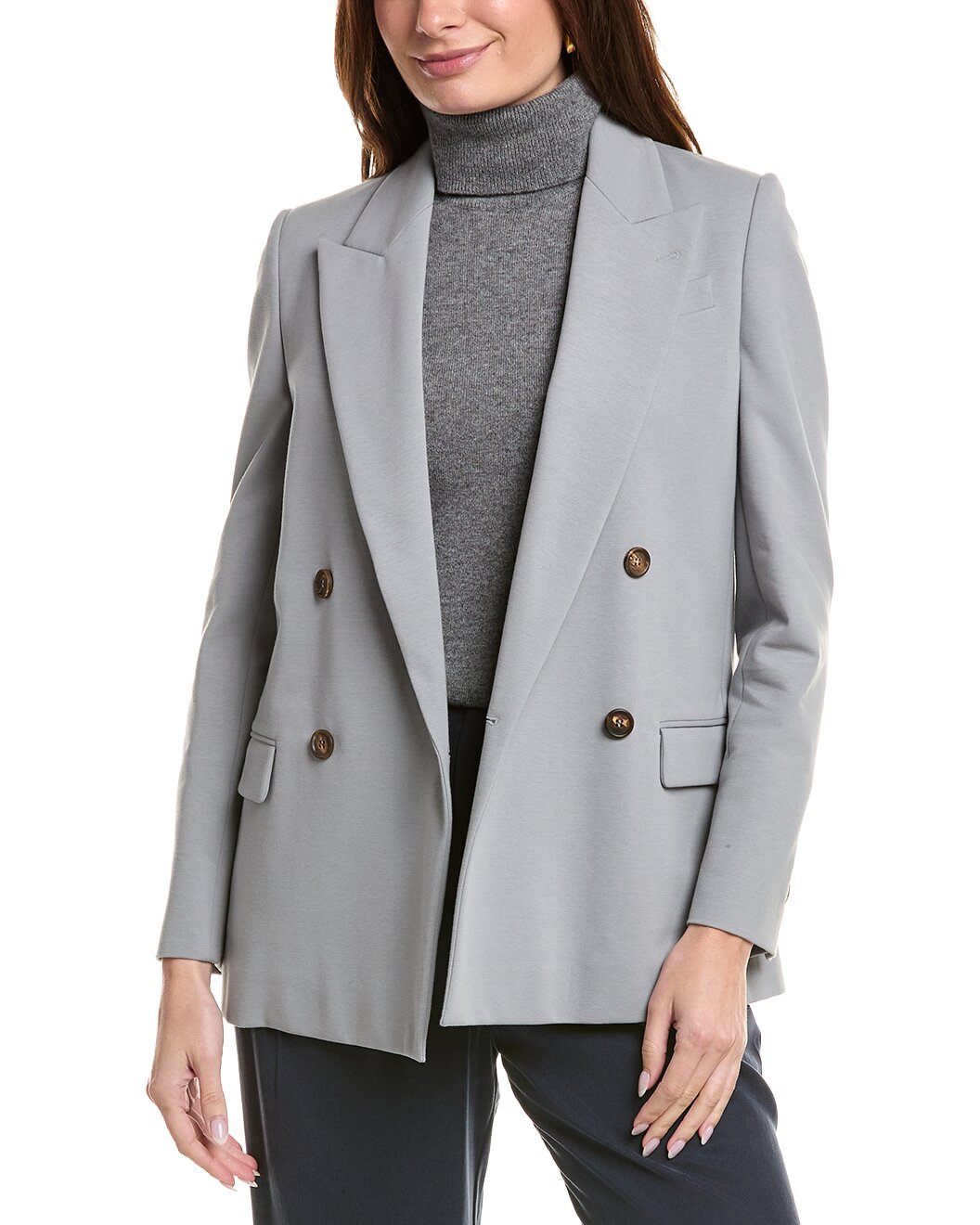 Brunello Cucinelli Gray Cotton Coat