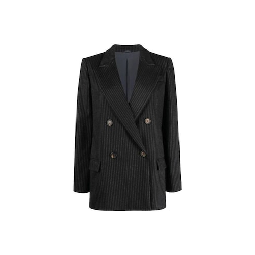 Brunello Cucinelli Bicolor Wool Coat
