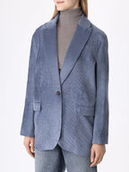 Brunello Cucinelli Blue Viscose Jackets And Coat