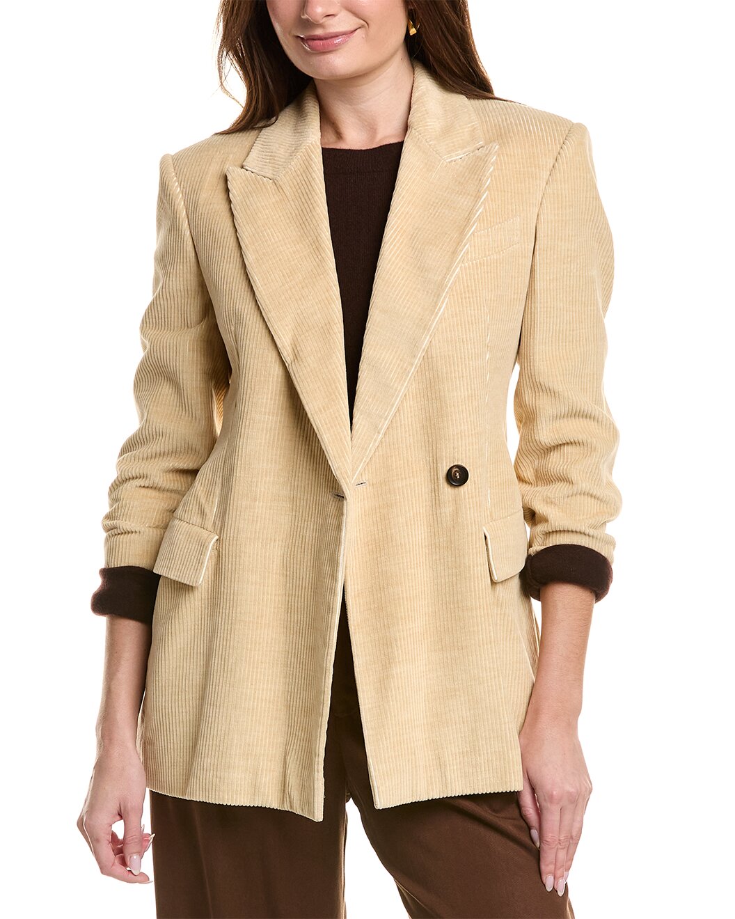 Brunello Cucinelli Beige Viscose Blazer