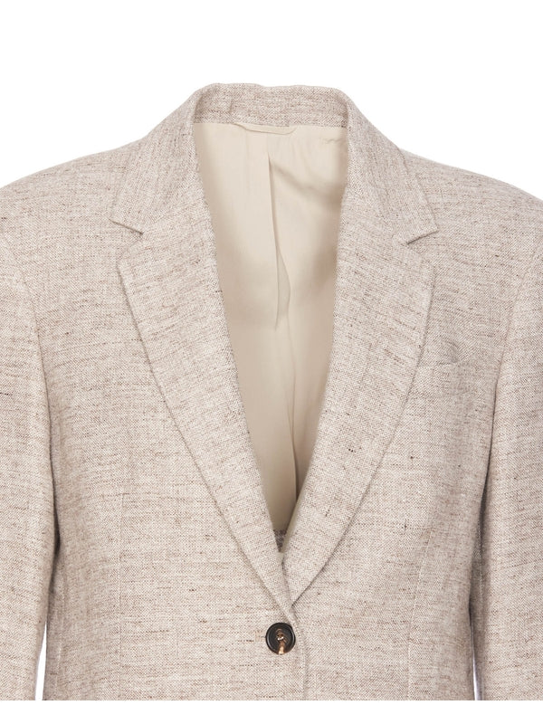 Brunello Cucinelli Brown Linen Blazer