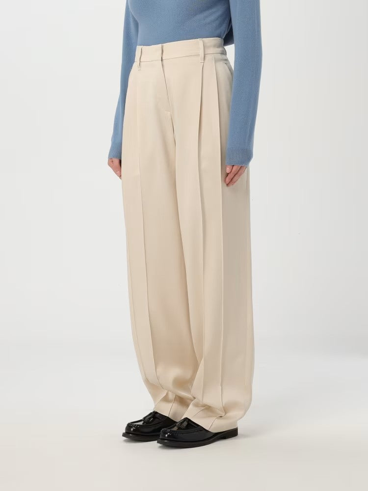 Brunello Cucinelli Yellow Acetate Casual Pants