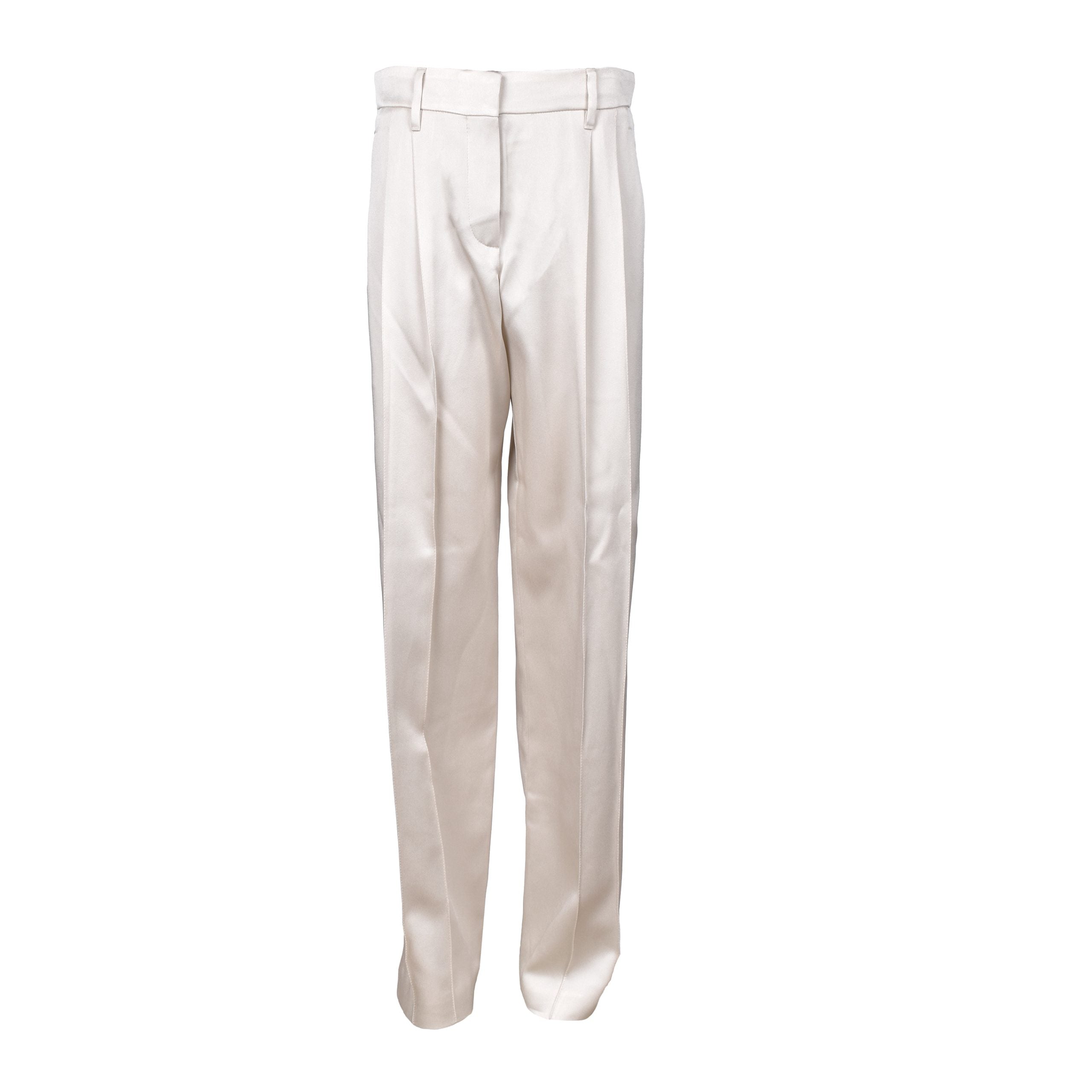 Brunello Cucinelli Yellow Acetate Dress Pants